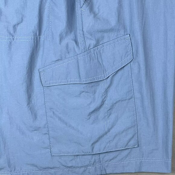 Columbia Mens Cargo Shorts Size 42-44 Blue UPF 50 Sun Protection Adjustable - Picture 7 of 11